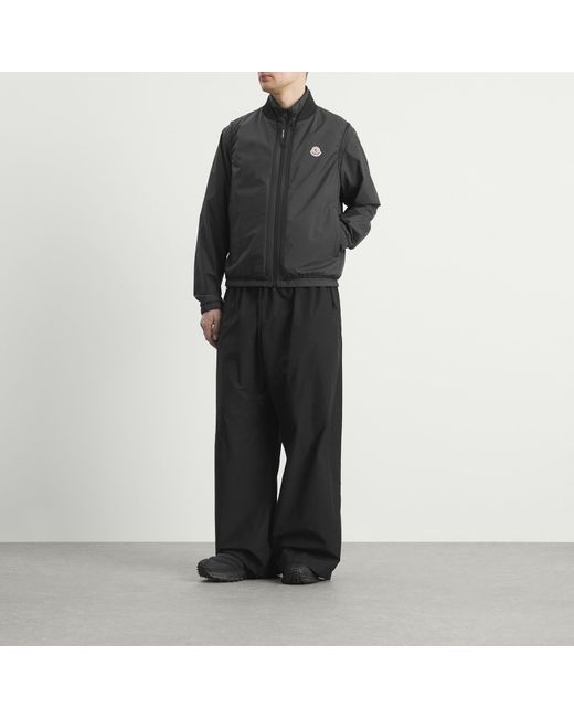 Moncler Black Hemmoor Jacket With Removable Gilet for men