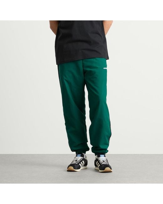 Adidas Green Brushed Woven Track Pant for men