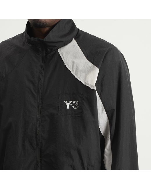 Y-3 Black Logo Track Jacket for men
