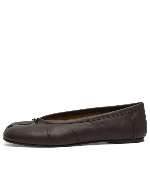 Maison Margiela Brown Tabi Ballerinas