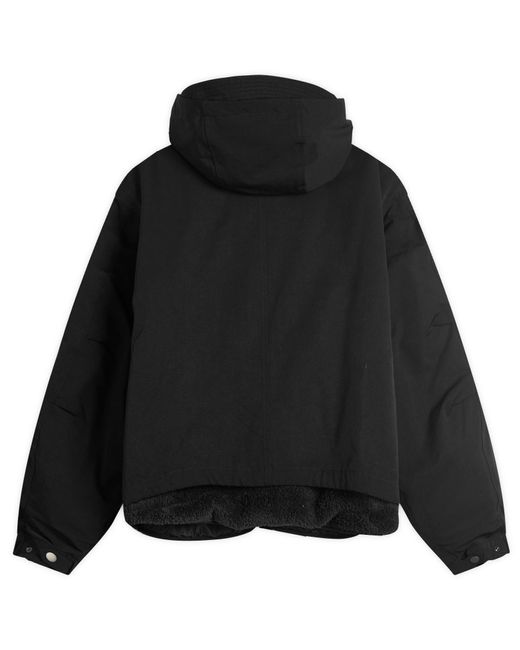 FRIZMWORKS Black Smock Hooded Jacket for men