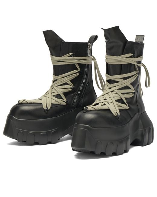 Rick Owens Black Mega Tractor for men