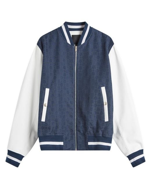 Givenchy Blue Logo Bomber Jacket for men