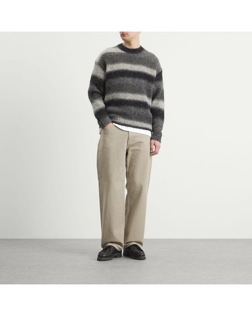 Norse Projects Gray Jonas Gradient Alpaca Sweater for men