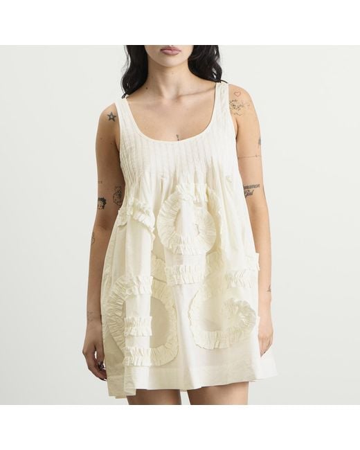 Damson Madder White Stella Mini Dress