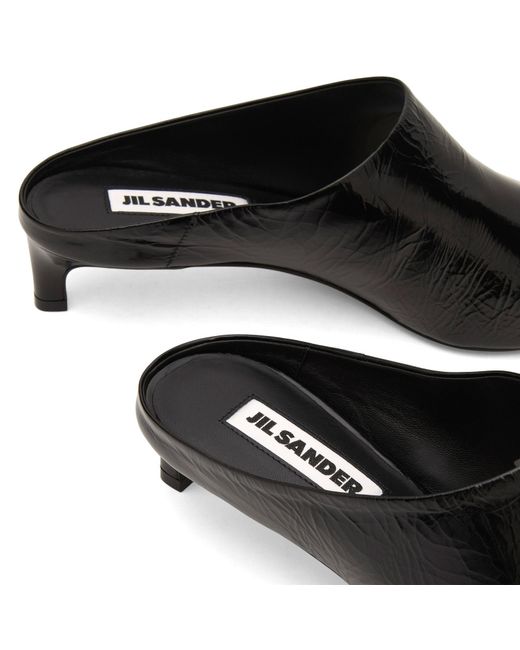 Jil Sander Black Heeled Mule