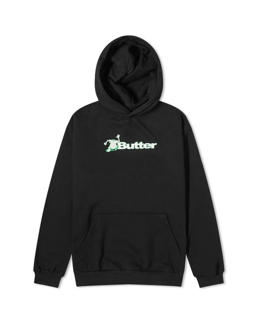 Butter Goods Black T-Shirt Logo Hoodie for men