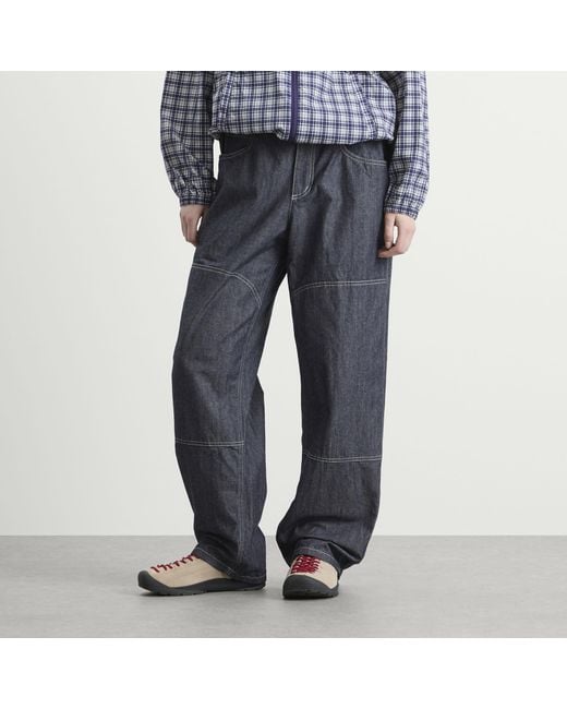 Gramicci Blue Japanese Chambray Double Knee Pant