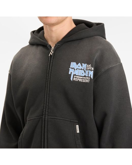 パーカー・フーディ REPRESENT \"IRON MAIDEN ANNIVERSARY\" HOODIE Represent X Iron Maiden Anniversary Zip up Hoodie | REPRESENT