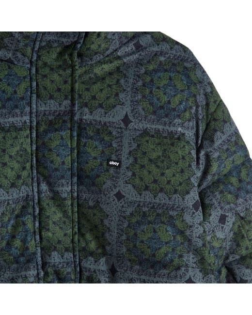Obey Green Tappi Puffer Jacket