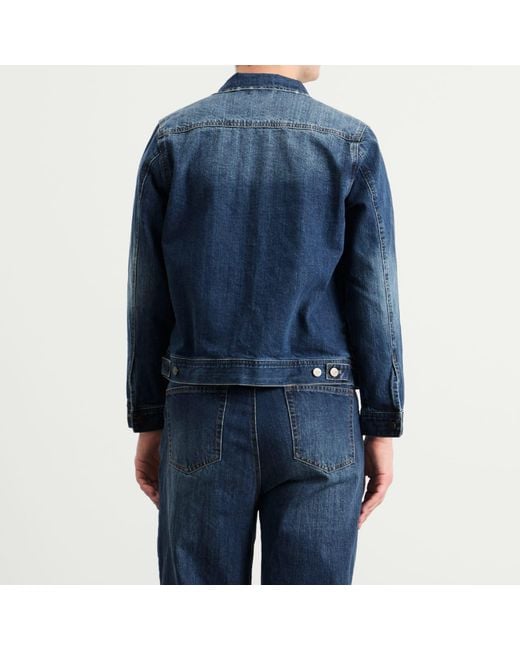 Carter Young Blue Arch Denim Jacket for men