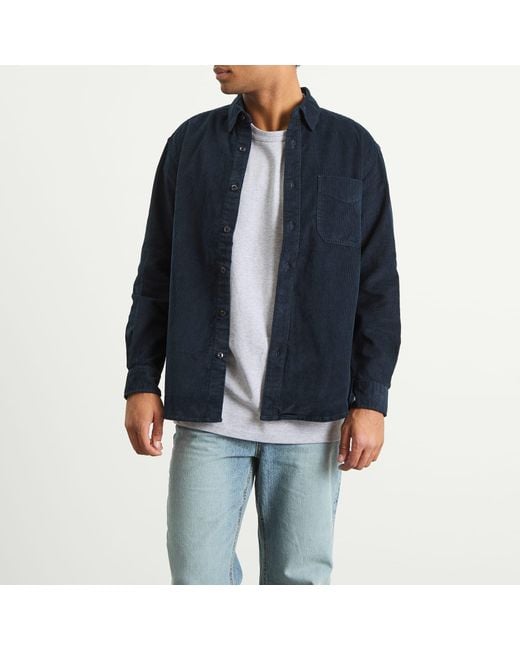 FRIZMWORKS Blue Og Corduroy Shirt for men