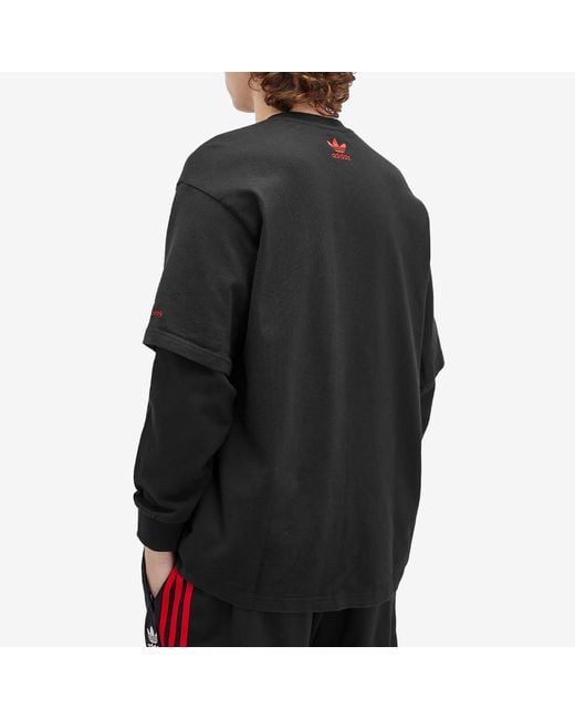 adidas X Korn Long Sleeve T-Shirt in Black for Men | Lyst