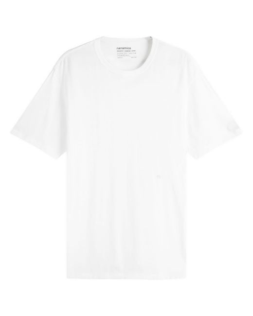 Nanamica White Loopwheel Coolmax Jersey T-Shirt for men