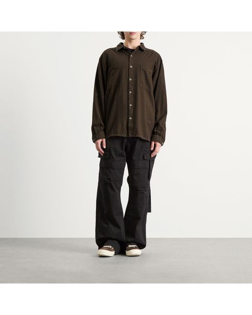 Rick Owens Brown Jumbo Overshirt for men