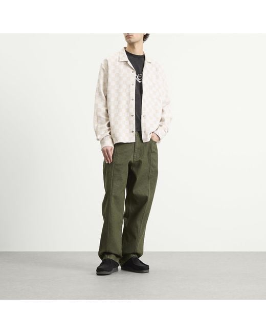 Heresy Natural Trellis Revere Shirt for men