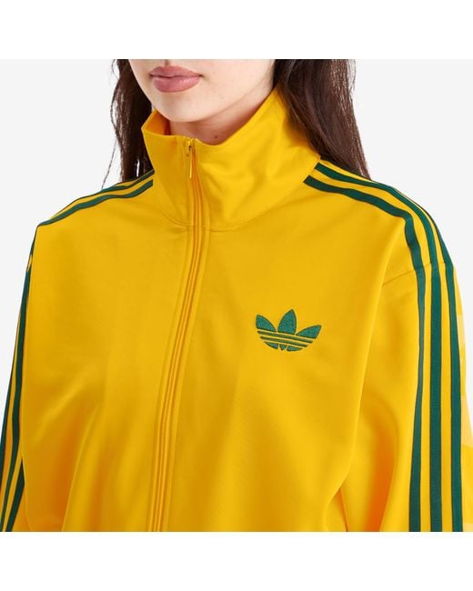 Adidas Yellow Firebird Loose Track Top