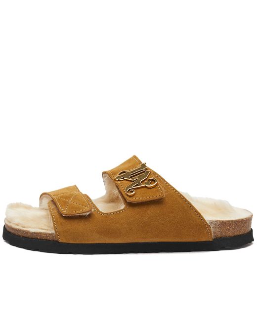 Palm Angels Brown Comfy Slipper Sandals
