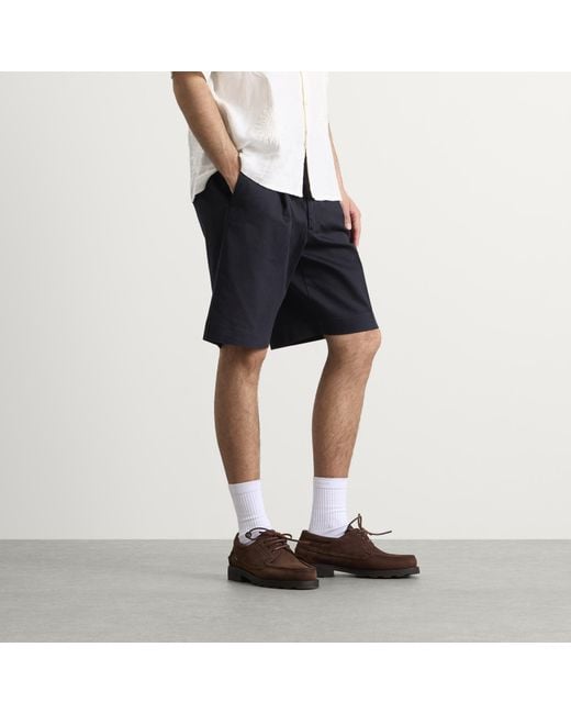 NN07 Blue Kay Pleated Shorts for men