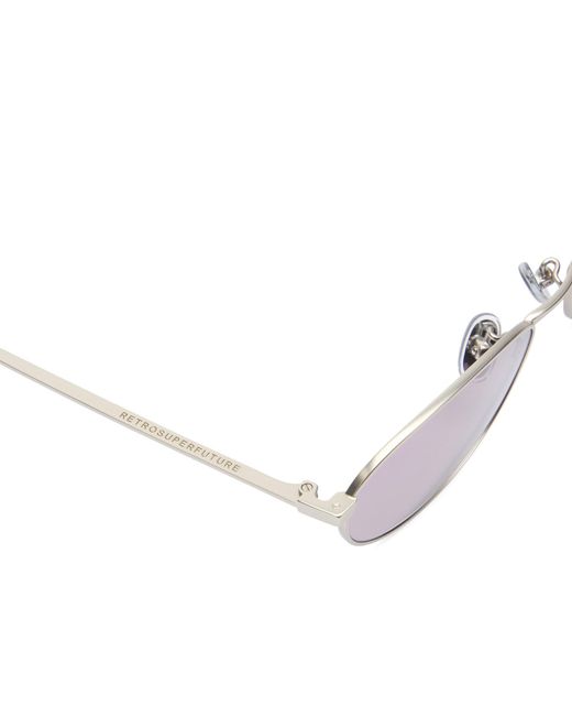 Retrosuperfuture Metallic Uovo Sunglasses