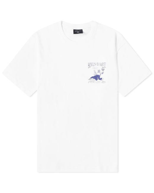Howlin' By Morrison White Howlin' X Dj Harvey Chest Logo T-Shirt for men