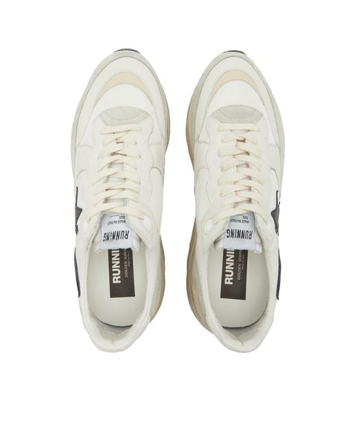 Golden Goose Deluxe Brand White Running Sole Sneakers for men