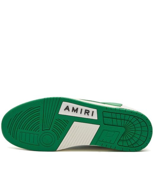 Amiri Green Skel Top Low Mesh Sneakers for men