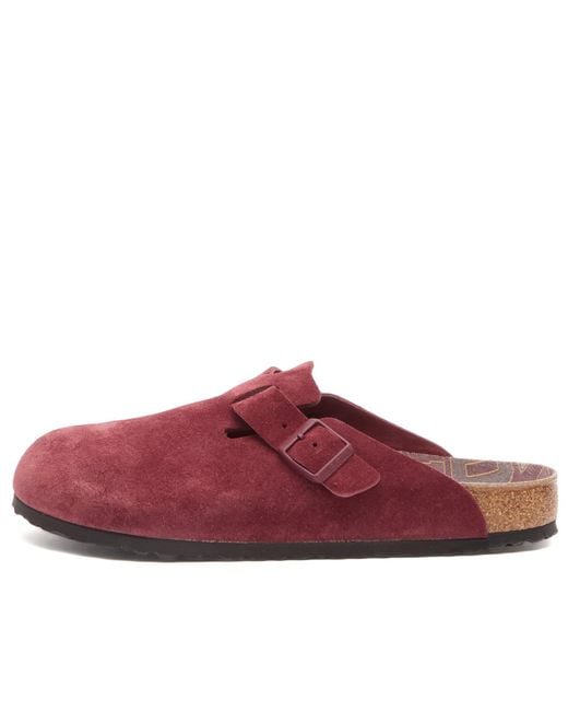Birkenstock Red Boston Clog for men