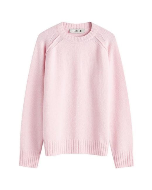 Rohe Pink Wool Cashmere Sweater