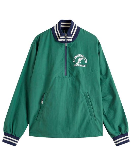 Polo Ralph Lauren Men's Green Run Club Pullover Jacket
