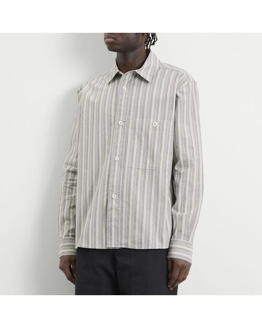 MHL by Margaret Howell Gray Overall Shirt for men