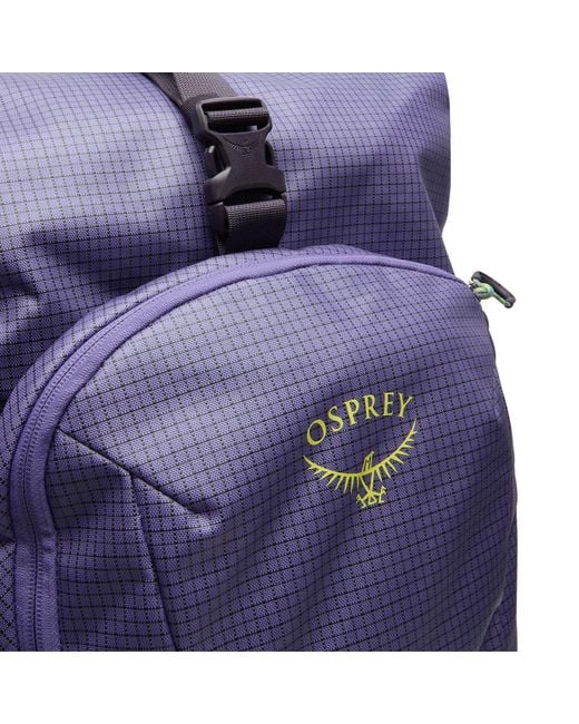 Osprey Blue Transporter Roll Top Backpack
