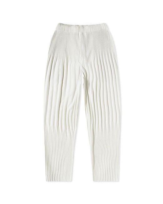 Homme Plissé Issey Miyake White Jf195 Coloured Pleats Pant for men