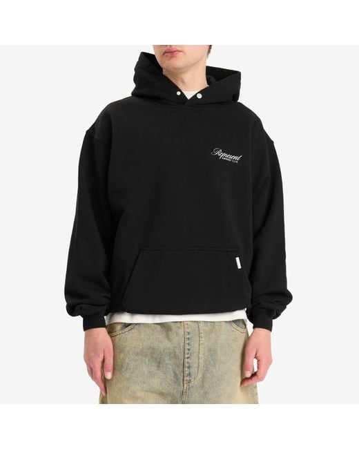 Represent Black Owners Club Script Hoodie for men