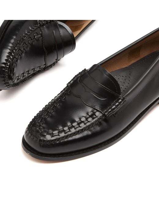 G.H.BASS Black Penny Weave Loafer