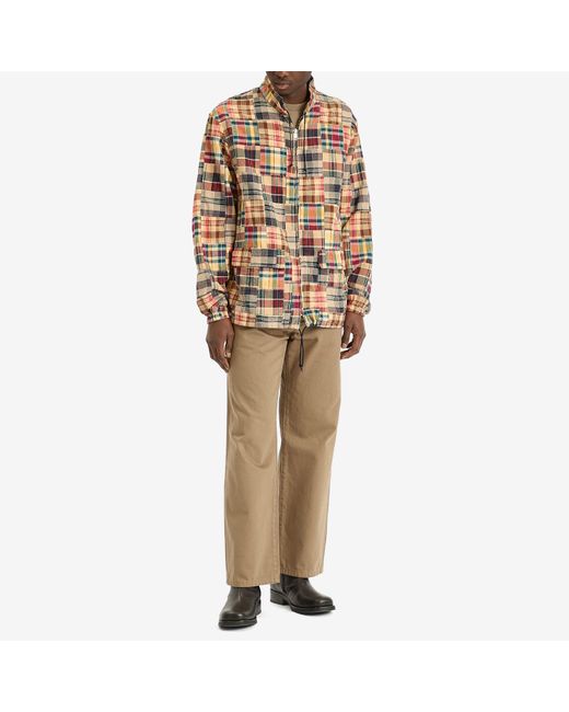 Beams Plus Madras Patchwork Swing Jacket in Brown for Men | Lyst