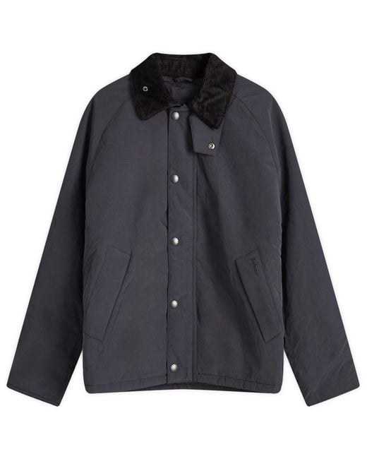 Barbour Transport Padded Casual Jacket in Black for Men | Lyst