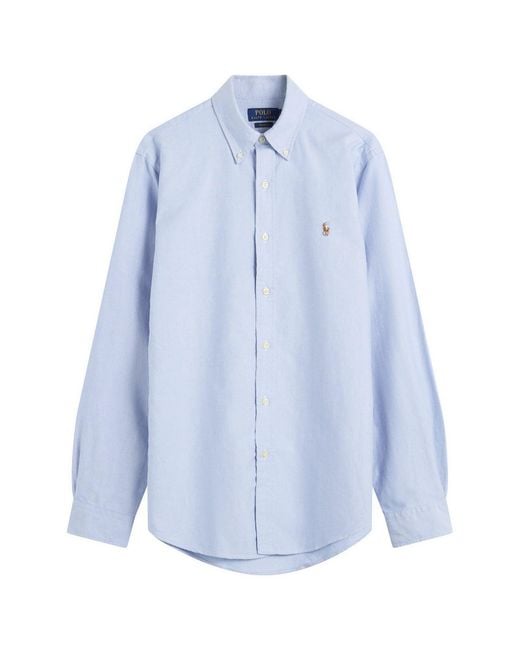 Polo Ralph Lauren Blue Button Down Oxford Shirt for men