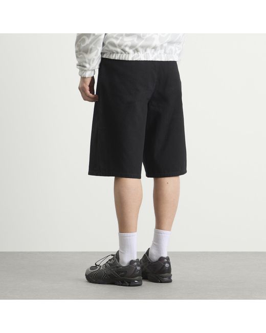 Dime Black Tech Denim Shorts for men