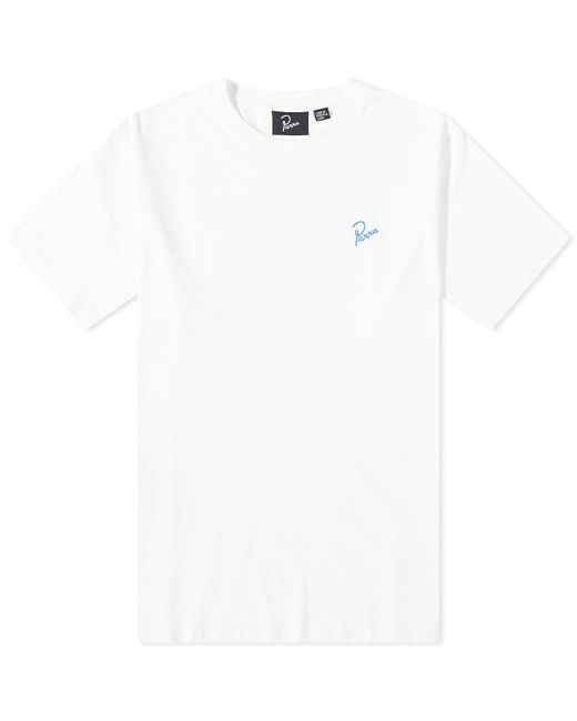by Parra White Classic Logo T-shirt for men