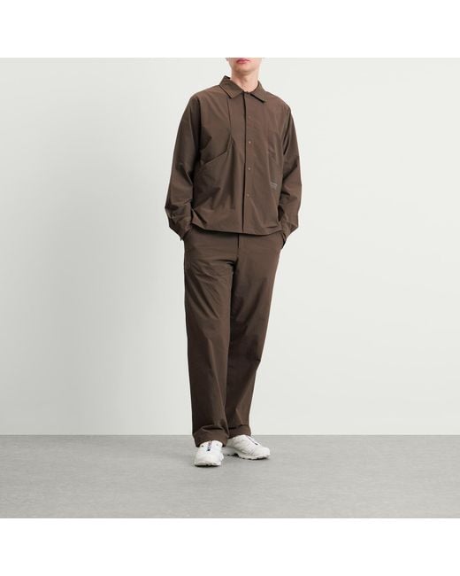 Pas Normal Studios Brown Off-Race Tech Overshirt for men