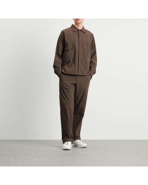 Pas Normal Studios Brown Off-Race Tech Overshirt for men