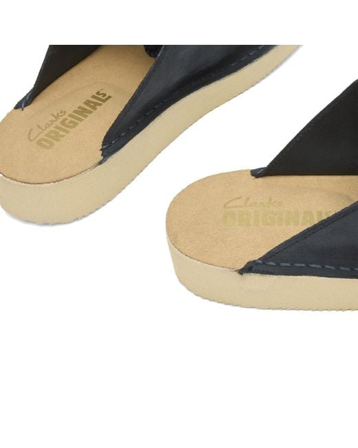 Clarks Blue Suede Nomad Mule