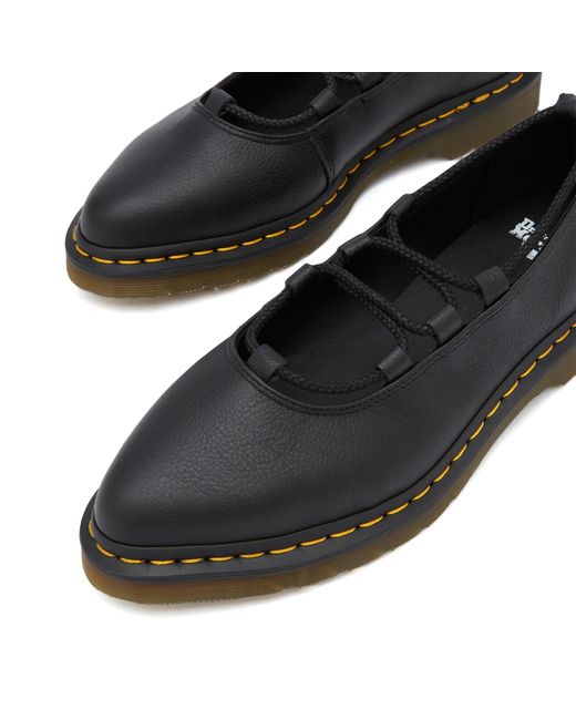 Dr. Martens Black Elphie Ii Lace Up Shoe