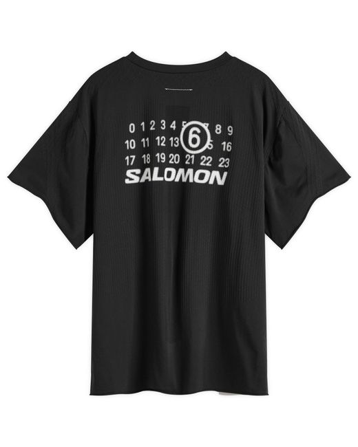 Maison Margiela Black Mm6 X Salomon T-Shirt for men