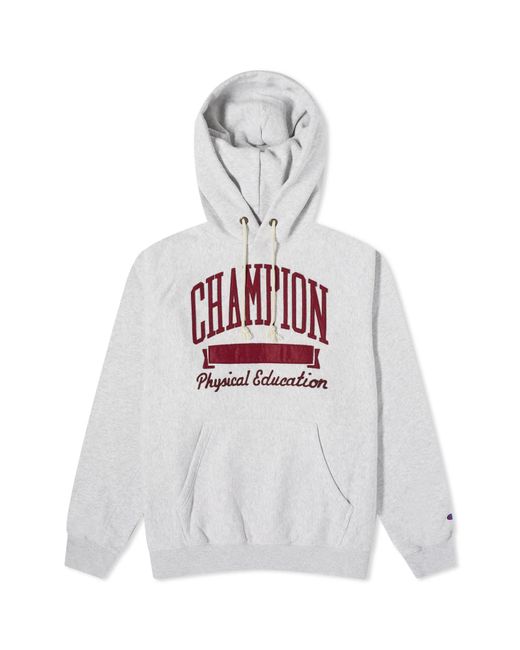 Champion White College Logo Hoody for men