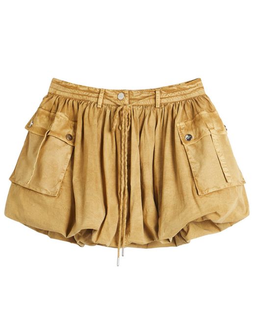 スカート GANNI Washed Stretch Cotton Mini Bubble Skirt ガニー(GANNI)｜Washed Stretch Cotton Mini Bubble Skirt