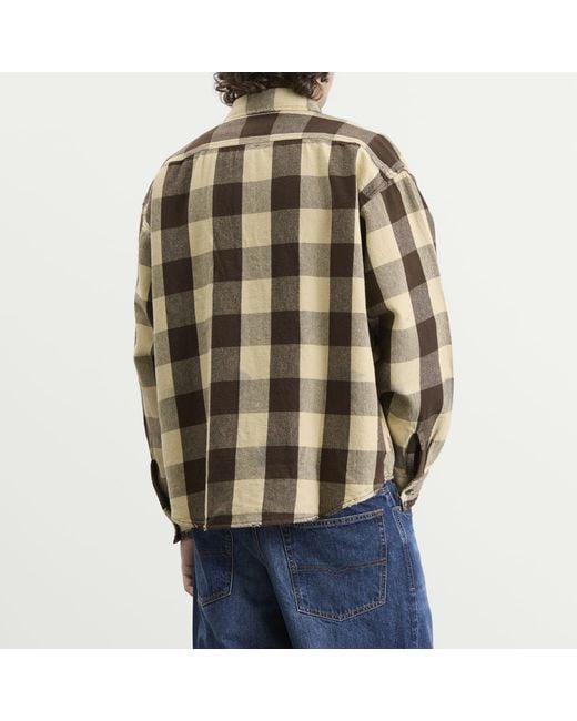 DIESEL Multicolor Distressed Flannel Shirt for men