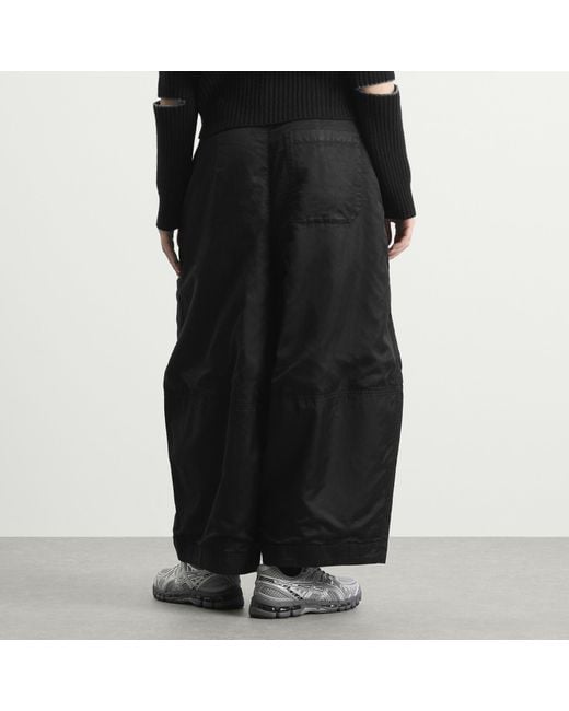 YMC Gray Deadbeat Satin Trousers