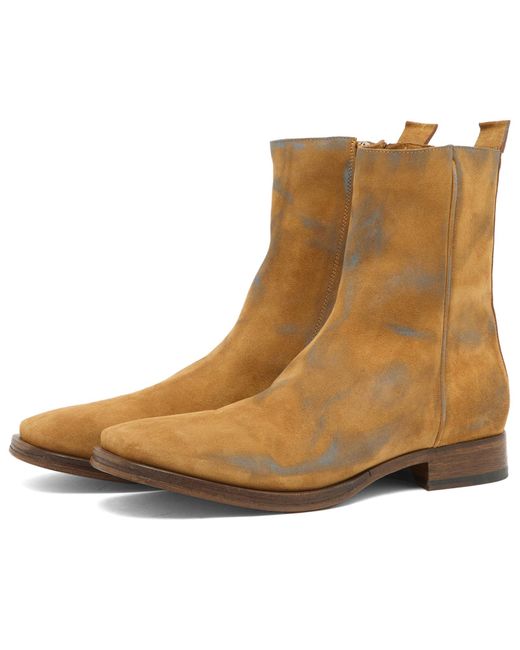 Acne Brown Bebe Suede Boot for men